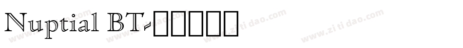 Nuptial BT字体转换